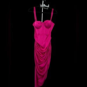 Fashion nova one side slit dress corset